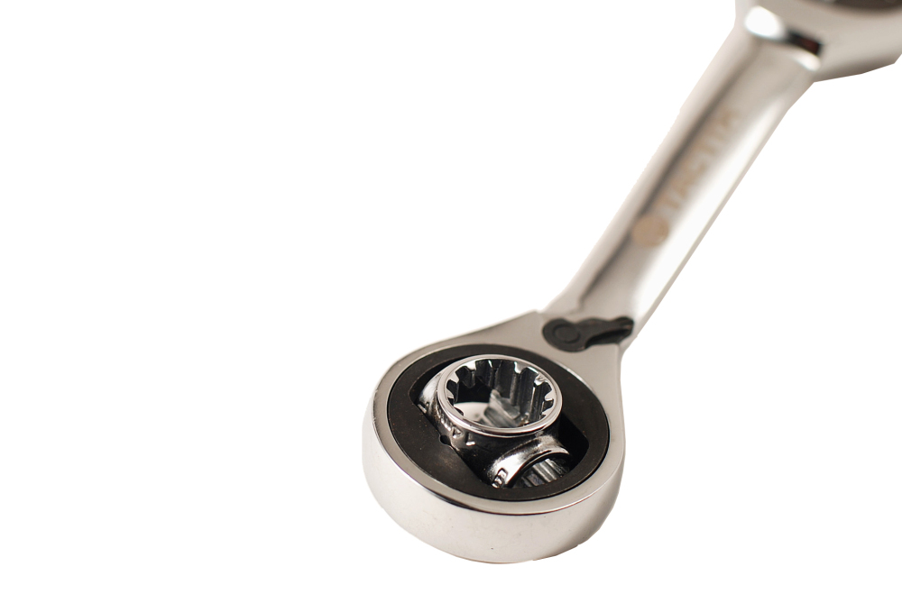 8-in-1 Swivel Reversible Ratchet 12PT Multi Socket & Adapter Wrench 5/16"-9/16"