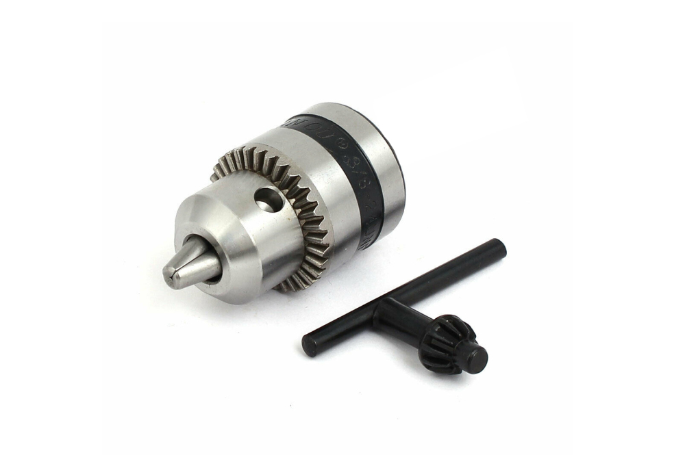 1.5-10mm Capacity 3/8" -24UNF 3-Jaw Mount Spanner Drill Chuck with Metal Key