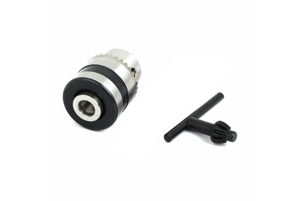 1.5-10mm Capacity 3/8" -24UNF 3-Jaw Mount Spanner Drill Chuck with Metal Key