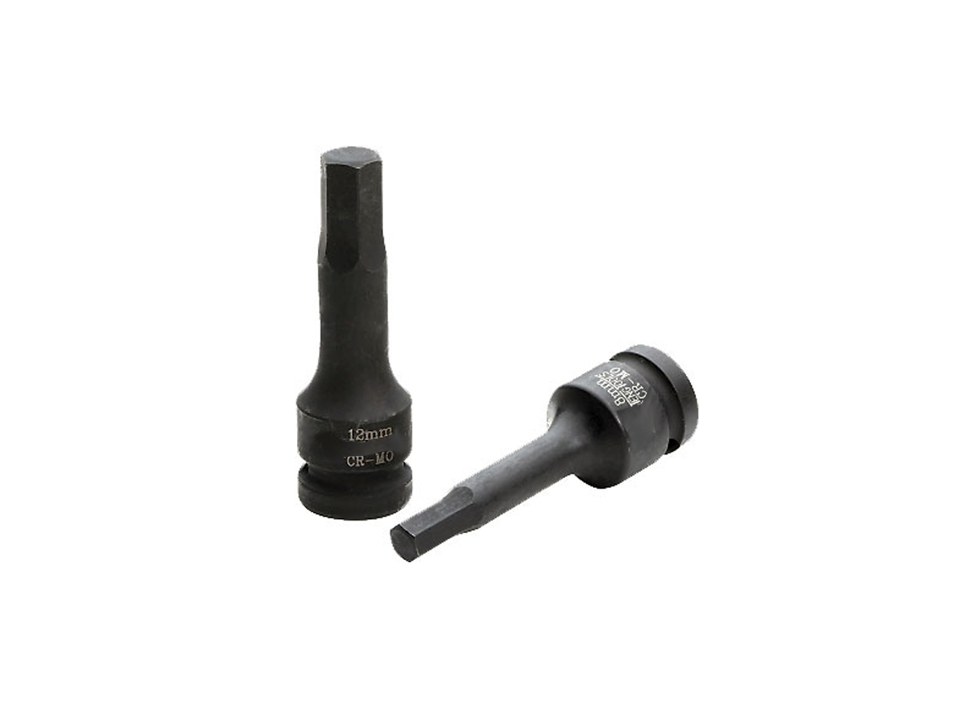 1/2" Dr. 75mmL Hex Allen Impact Socket Bit Individual: 4-5-6-7-8-9-10-11-12-13-14-15-16-17-18-19-20-21-22mm