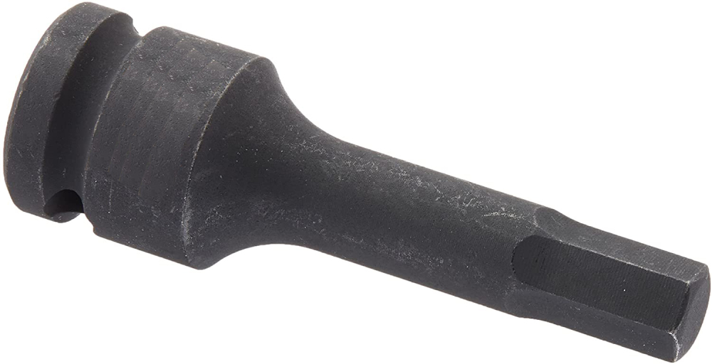 1/2" Dr. 75mmL Hex Allen Impact Socket Bit Individual: 4-5-6-7-8-9-10-11-12-13-14-15-16-17-18-19-20-21-22mm