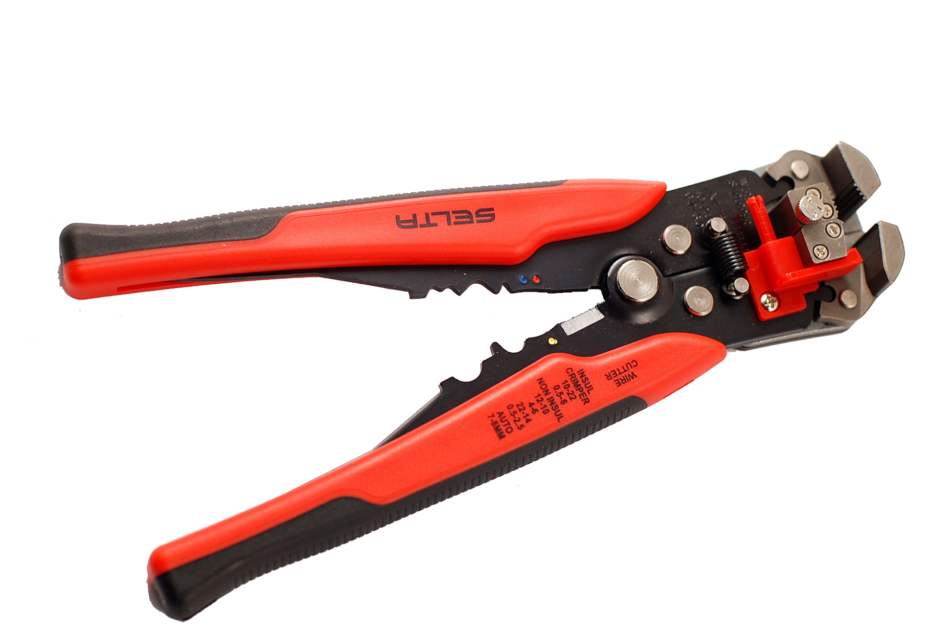 Selta Taiwan 8" 3-in-1 Automatic Wire Stripper Cutter & Crimping Tool Self-Adjusting