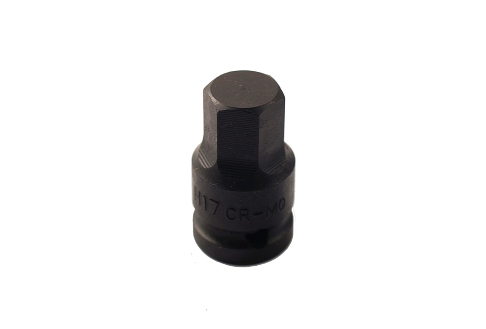Selta Taiwan 1/2" Dr. Bi-Hex 12PT 85mmL Deep Impact Socket & Hex Bits 6pc Set Hub Nut Remover