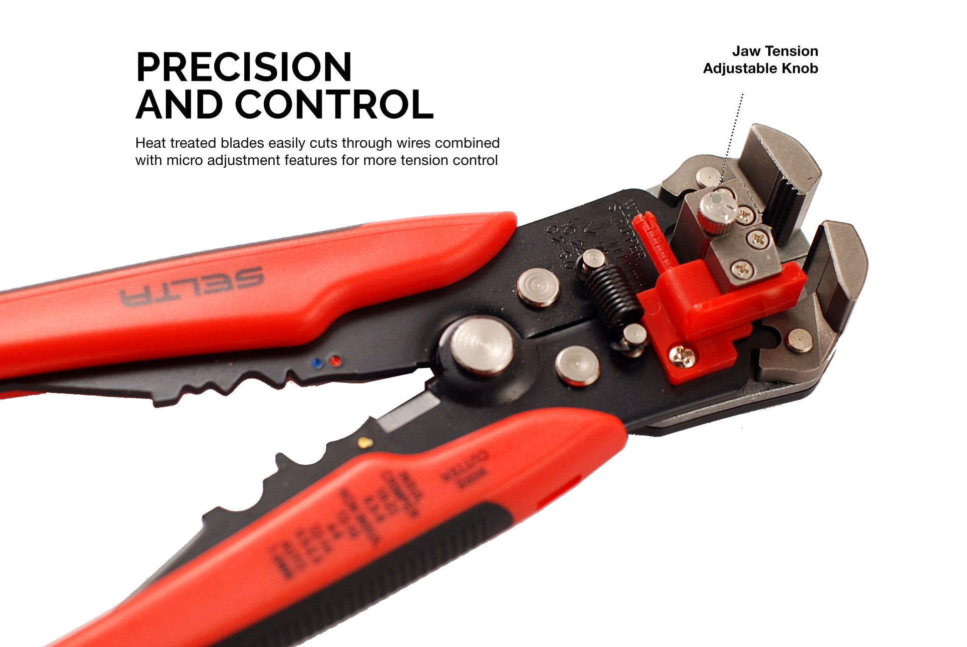 Selta Taiwan 8" 3-in-1 Automatic Wire Stripper Cutter & Crimping Tool Self-Adjusting