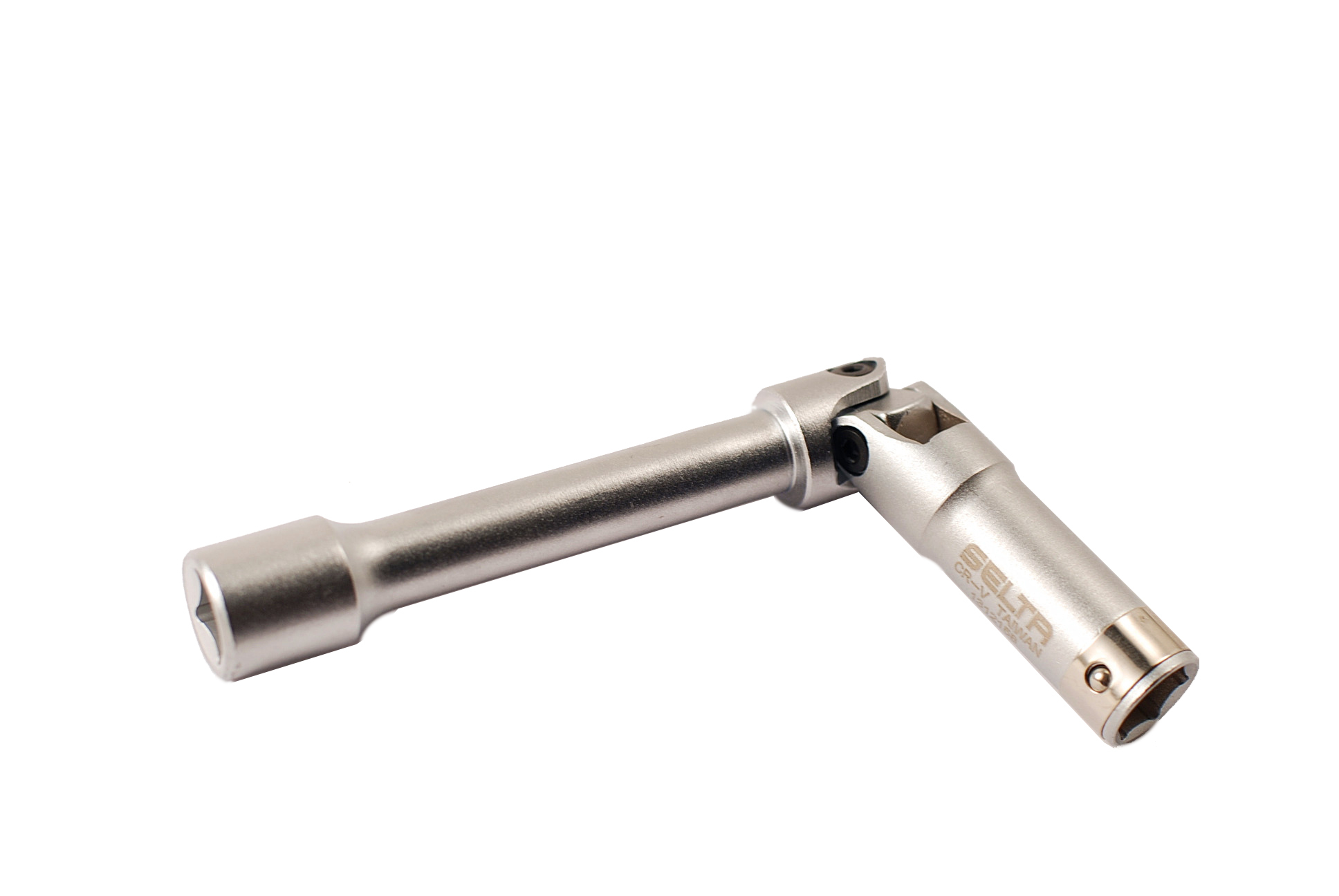 Selta Taiwan 6pc 3/8" Dr Cr-V 158mm Extra Long Metal Clip Glow Spark Plug Universal Joint Socket:8-16mm