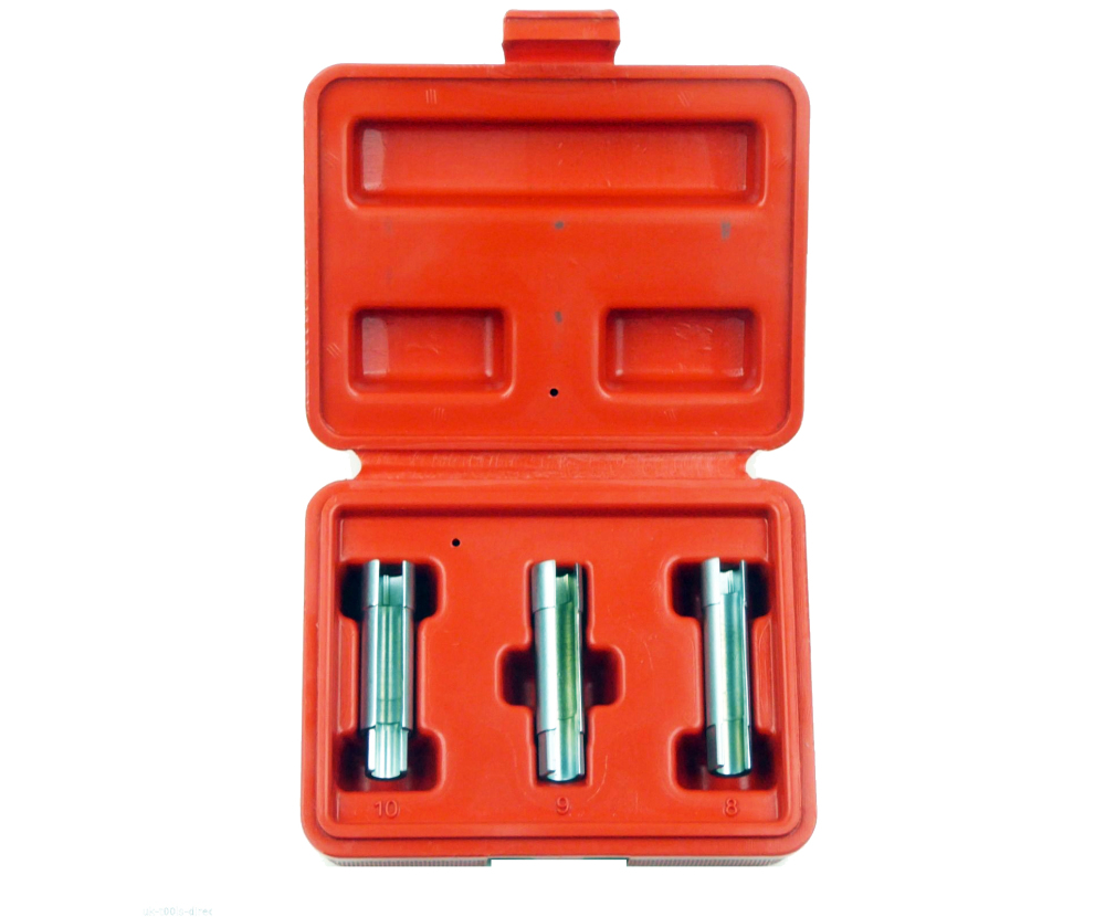 3pc Cr-V Glow Plug Socket Set with Lateral Slot: 8mm 9mm 10mm for ALFA FIAT LANCIA…