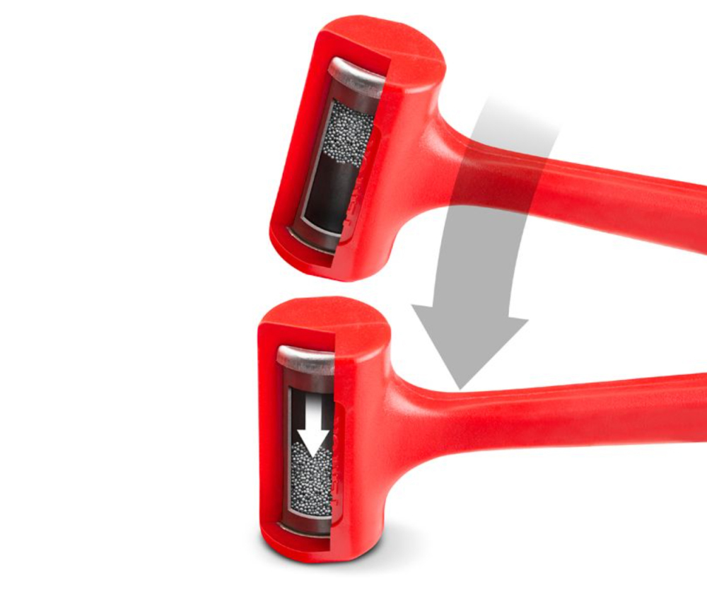 Harden Dead Blow Hammer Poly Jacket Steel Shot Head Eliminates Rebound