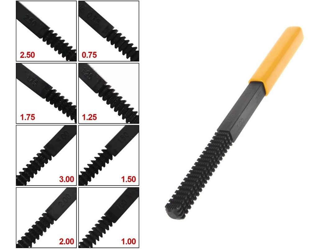8-in-1 External Thread Repair Restoration File Teeth Correction