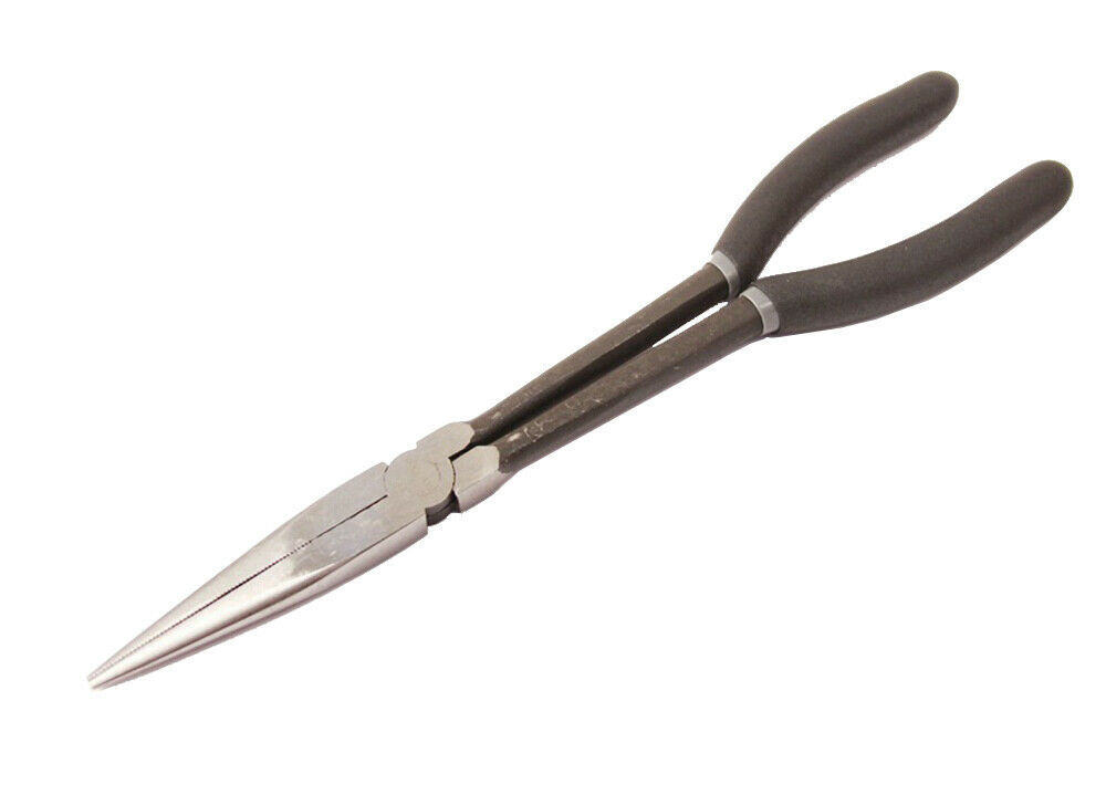 290mm Long Reach Pliers: Straight/Bent 20,45,90°/Hose Spark Plug Remover Ring