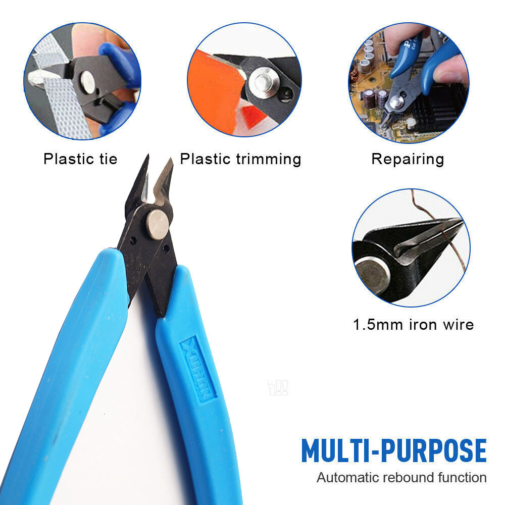 5" Light-Weight Flush Cutter Precision Shear Wire Snips Pliers