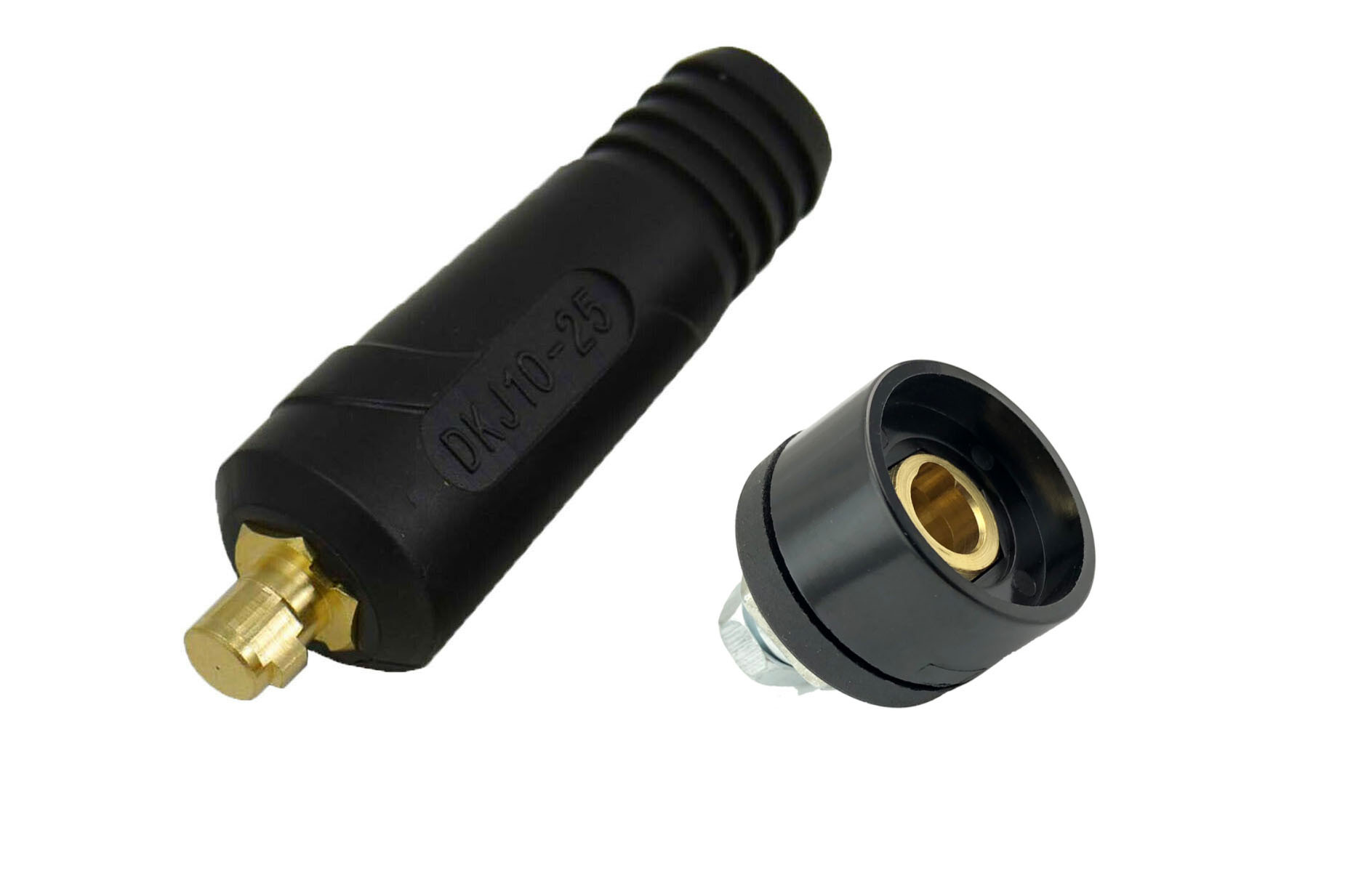 Welding Cable Panel Connector-Plug & Socket 2pc Set: 10/25 35/50 50/70 70/95