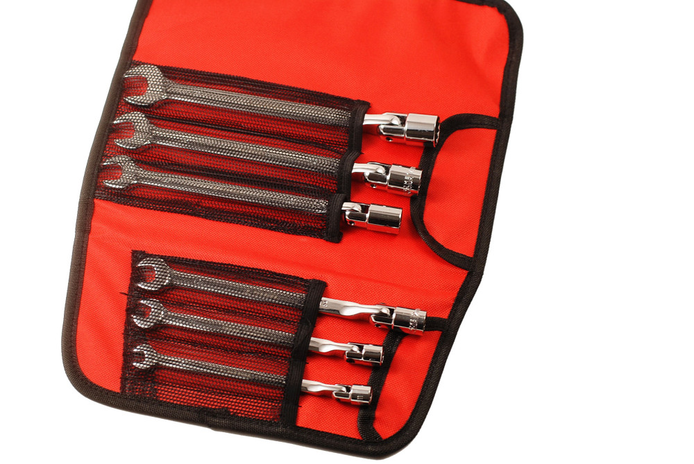 Hinged Swivel Flex-Head Socket Saltus Wrench Open End Scaffolder Spanner 8-22mm