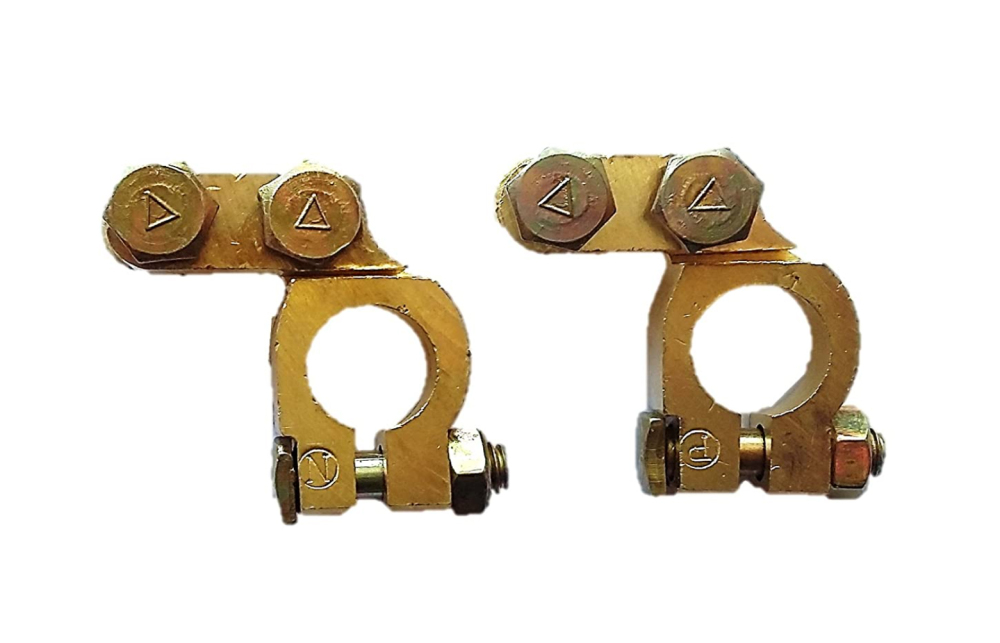 2pc Universal Car Battery Terminal Clamp Quick Connector
