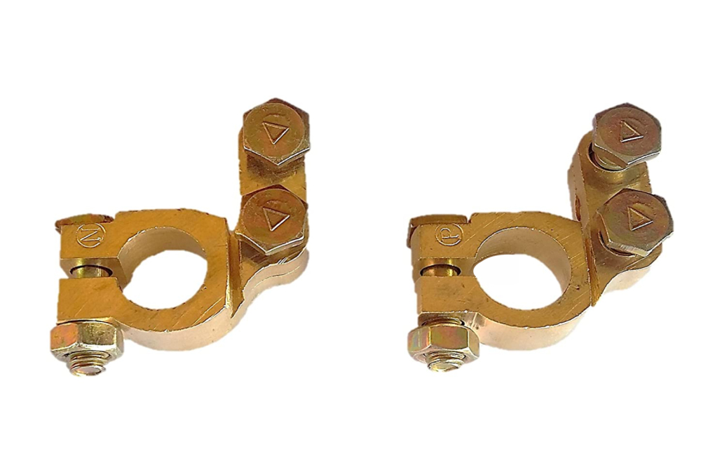 2pc Universal Car Battery Terminal Clamp Quick Connector