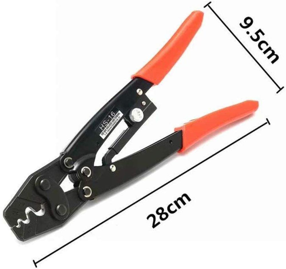 HS-16 Ratchet Crimping Pliers 1.5-16mm2 (AWG 16-5) Cable Wire Terminal Tool
