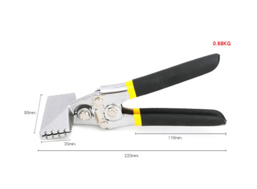 Sheet Metal Seamer Flatten Bending Folding Seaming Crimping Pliers Straight/Bent Jaw