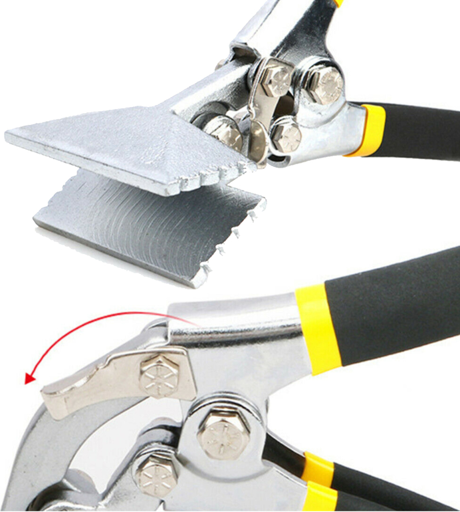 Sheet Metal Seamer Flatten Bending Folding Seaming Crimping Pliers Straight/Bent Jaw