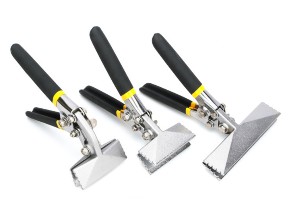 Sheet Metal Seamer Flatten Bending Folding Seaming Crimping Pliers Straight/Bent Jaw