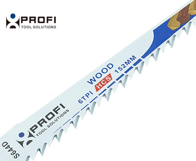 5pc HCS 6TPI Reciprocating Jig Saw Blade Ground Teeth Wood Timber PVC Cutting