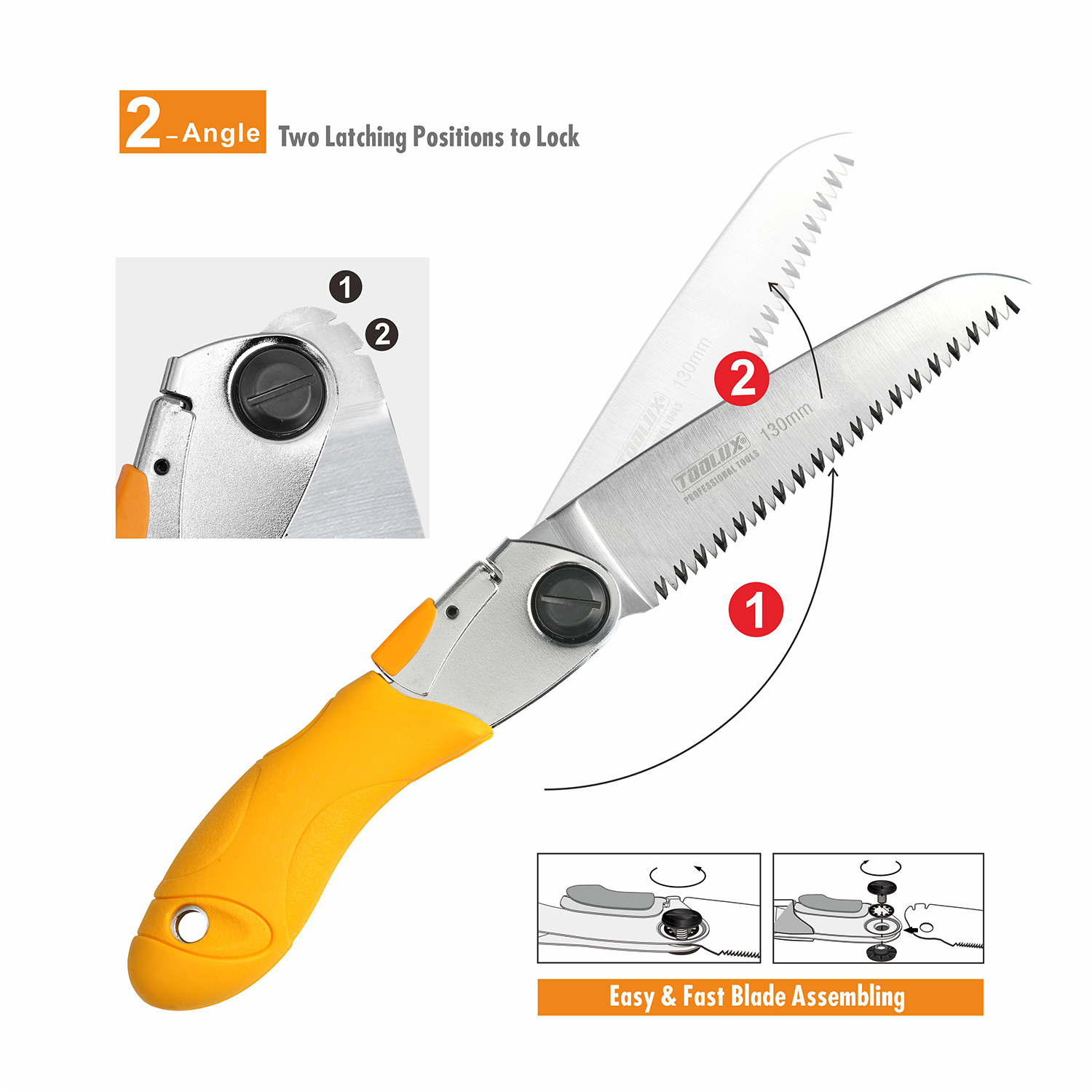 Folding Pruning Saw SK5 Saw or Replace Blades Camping Hunt Garden Option:130/210/240mm