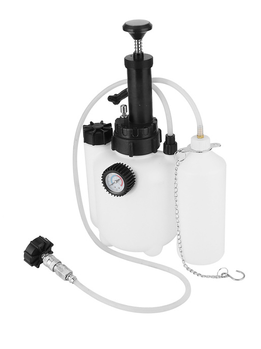 3L Pneumatic Bleeding Fluid Kit Brake Clutch Bleeder with 1L Brake Fluid Extractor
