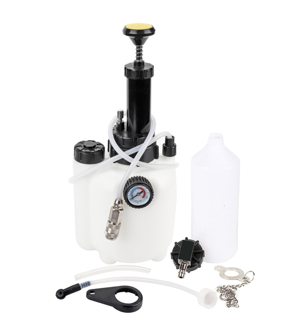 3L Pneumatic Bleeding Fluid Kit Brake Clutch Bleeder with 1L Brake Fluid Extractor