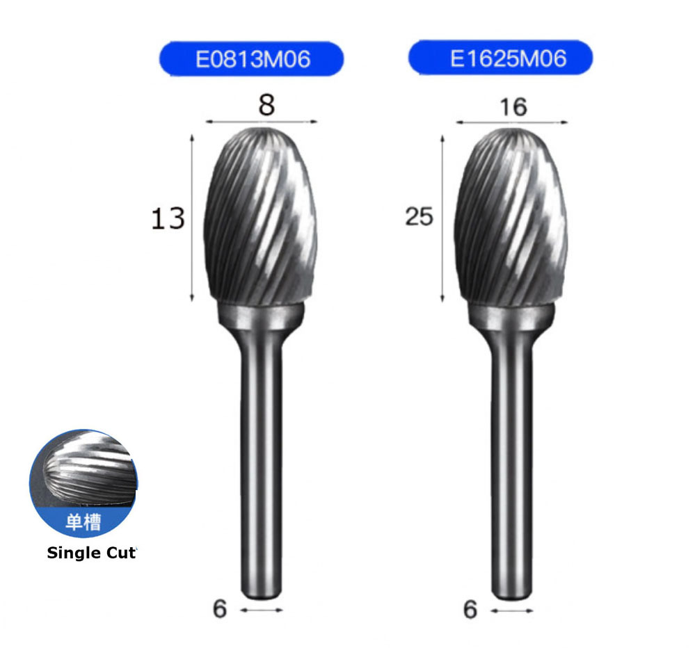 Carbide Rotary Burr Drill Bits File & Rasp Tungsten Steel Dia Grinder