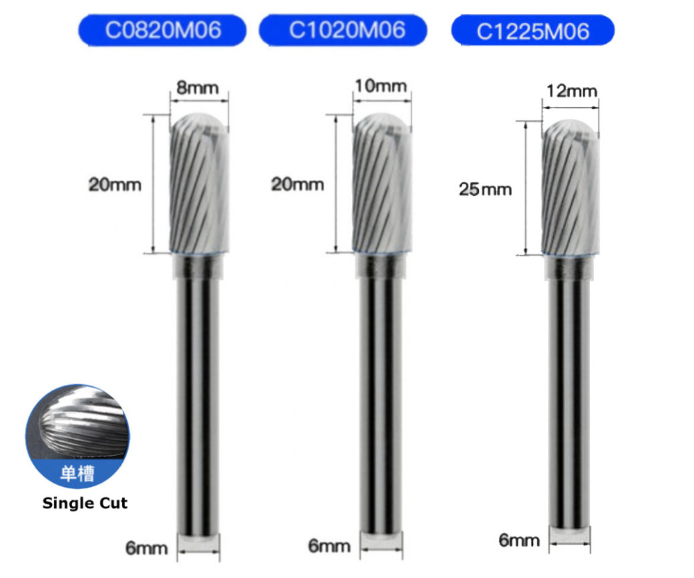 Carbide Rotary Burr Drill Bits File & Rasp Tungsten Steel Dia Grinder