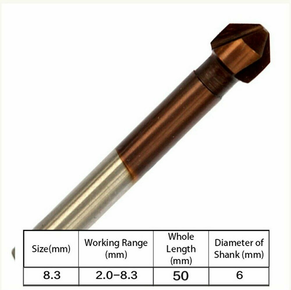HSS M35 Cobalt End Milling Cutter Edge Countersink Drill Bits for Stainless Steel