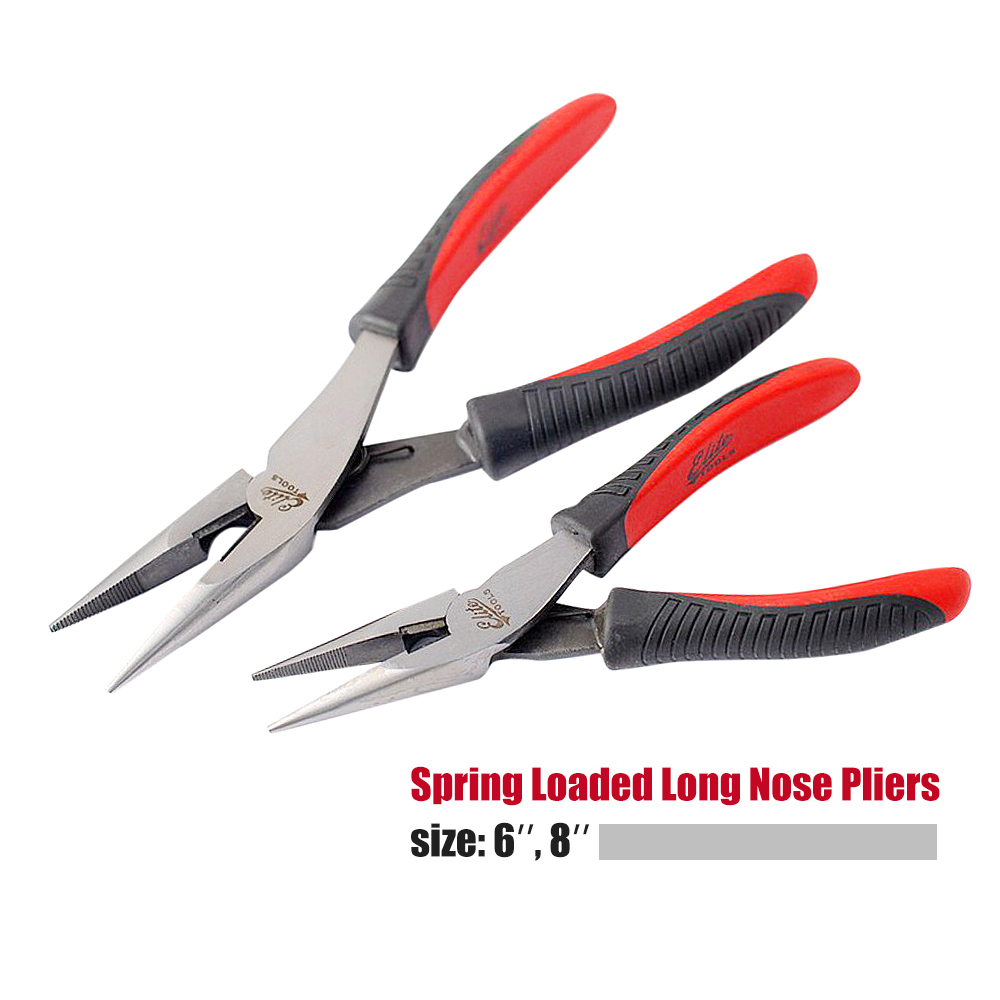 Professional Spring Loaded Long Nose Pliers Wire Wrapping