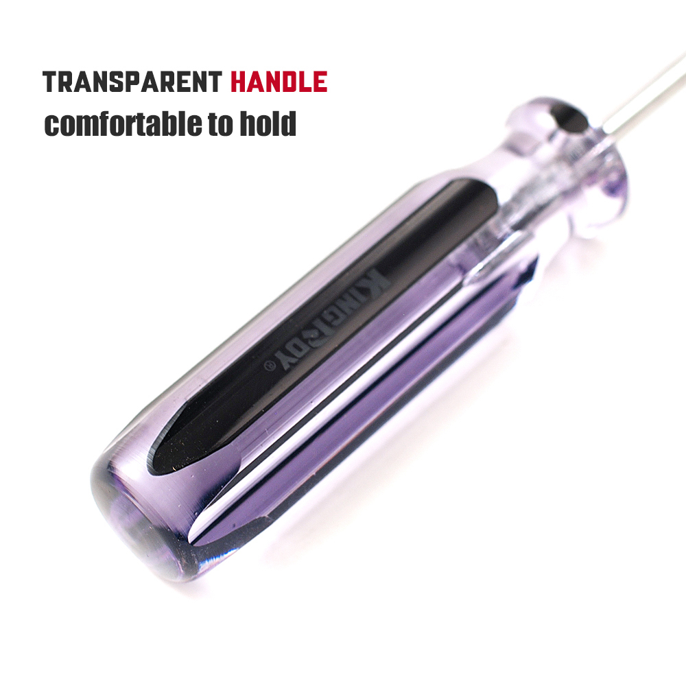 Transparent Crystal Plastic Handle 100mm Long Reach Shank Bits Holder