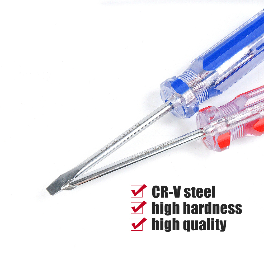 7pc Screwdriver Magnetic Tip Crystal Color-Coded Jumbo Handle Phillips/Slotted
