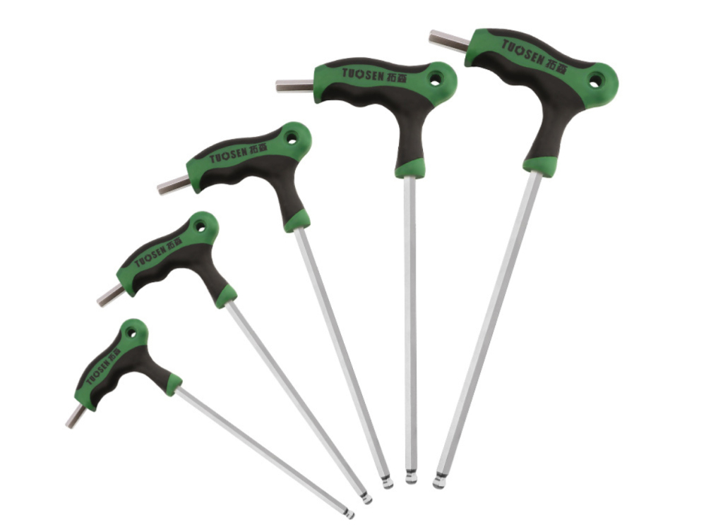 Cr-V T Handle Hex Allen Alan Key with Ballend Individual