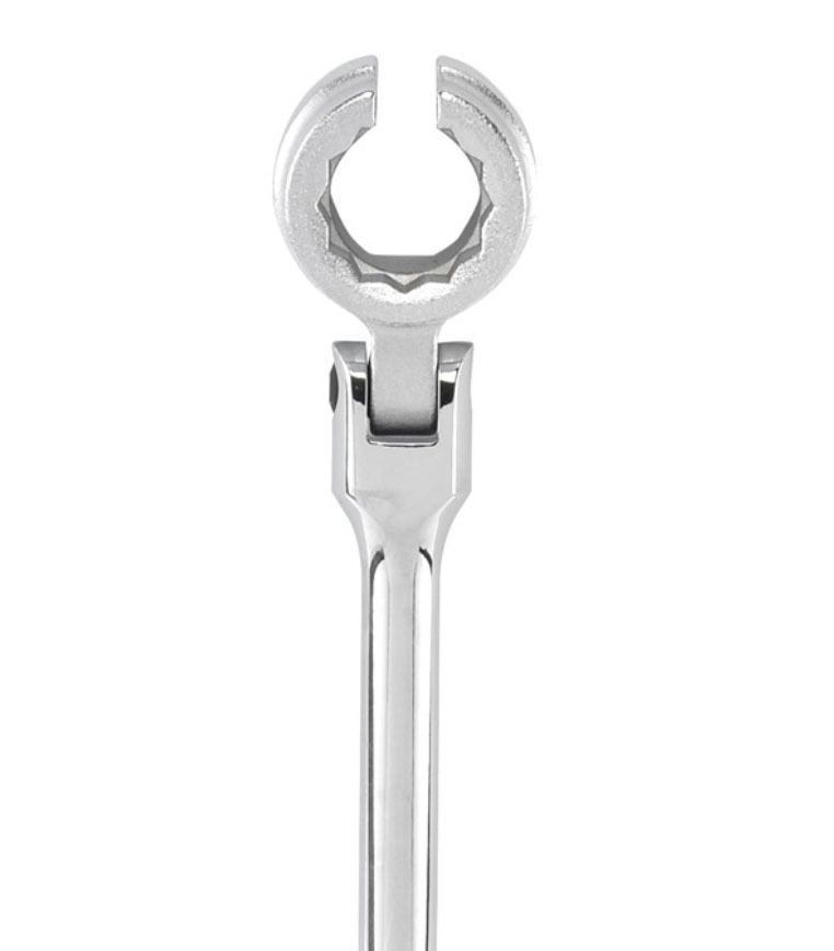22mm Injector / Oxygen Sensor Wrench Bent HDL 6 Slot Head