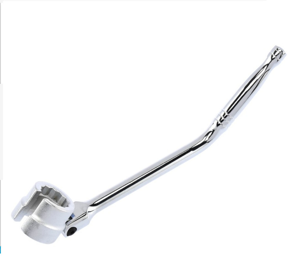 22mm Injector / Oxygen Sensor Wrench Bent HDL 6 Slot Head