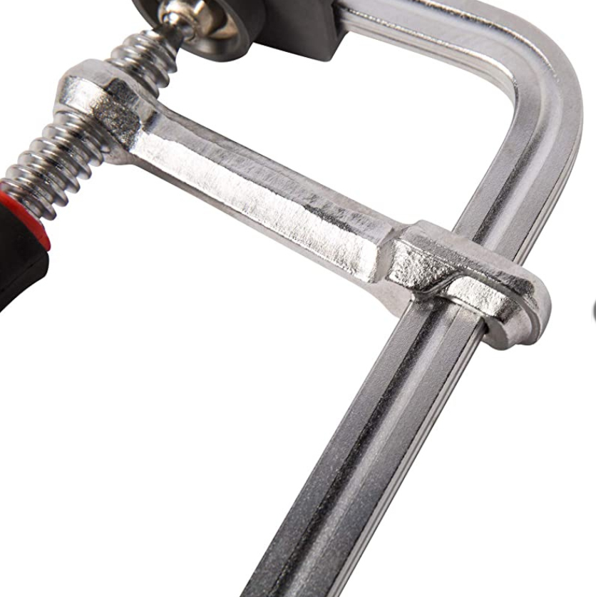 Heavy Duty One-piece-all Steel Rail F-Type Screw Bar Clamps with Plastic Pads for Protect
