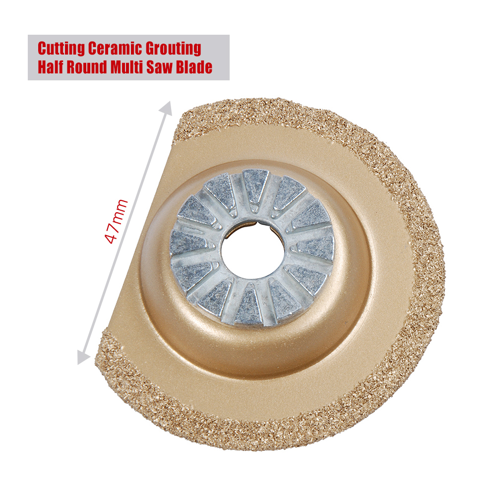 Tungsten Carbide YG8 HM-RIFF Quick Change Function Tool Cutting Ceramic Grouting Half Round Multi Machine Saw Blade