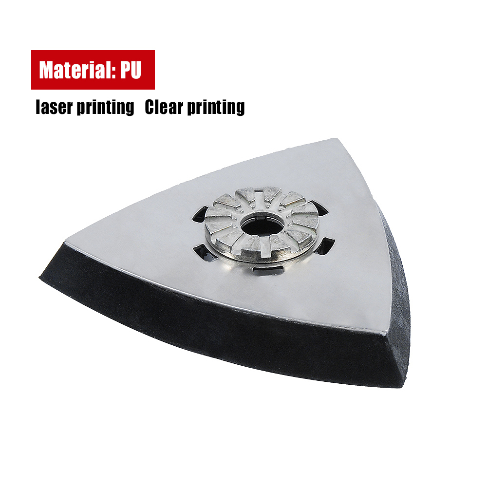 90mm PU Quick Change Function Tool Triangular Hook and Loop Sanding Pad Machine Blade