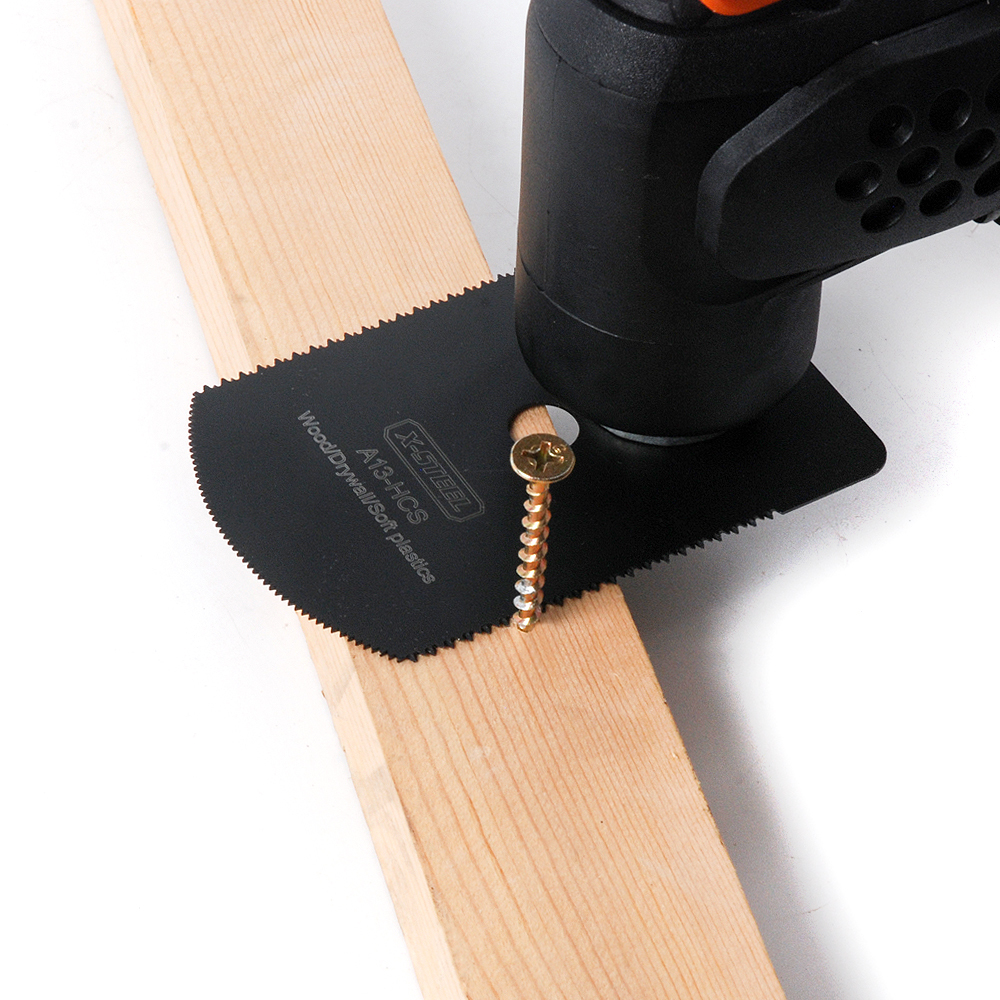 HCS Oscillating Multi Wood Dry wall Soft Plastics Tool Trihedral tooth Carbon Steel Machine Saw Blade 60mm