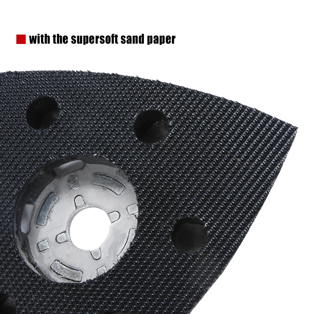 90mm PU Quick Change Function Tool Triangular Hook and Loop Sanding Pad Machine Blade