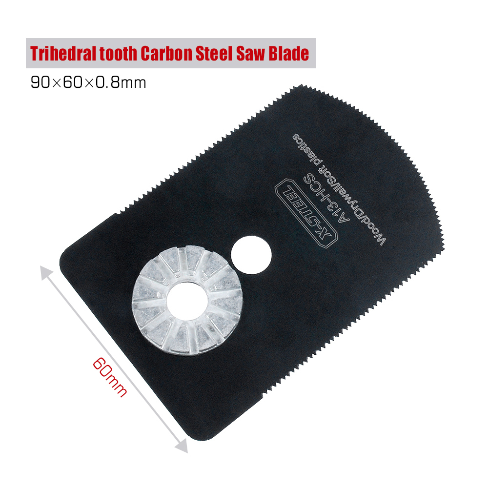 HCS Oscillating Multi Wood Dry wall Soft Plastics Tool Trihedral tooth Carbon Steel Machine Saw Blade 60mm