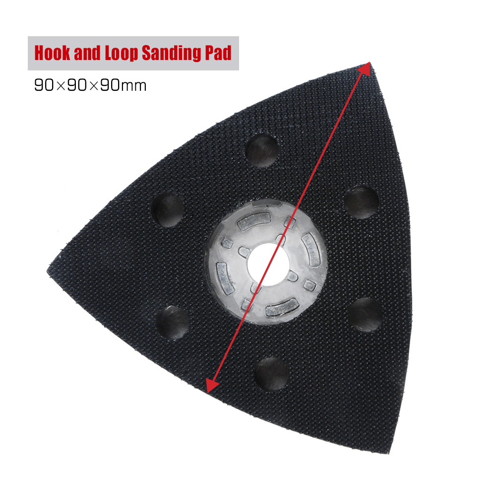 90mm PU Quick Change Function Tool Triangular Hook and Loop Sanding Pad Machine Blade