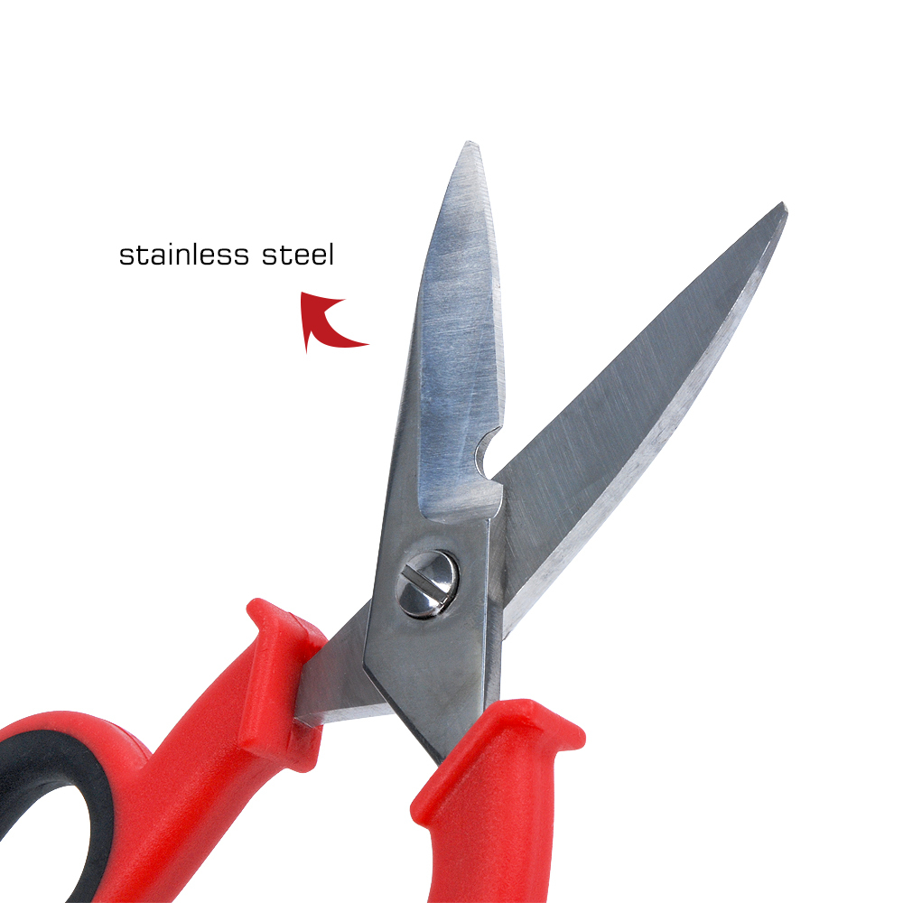 145mm Multifunctional Stainless Steel Fiber Optic Hand Tool Electrical Scissors wire cutter