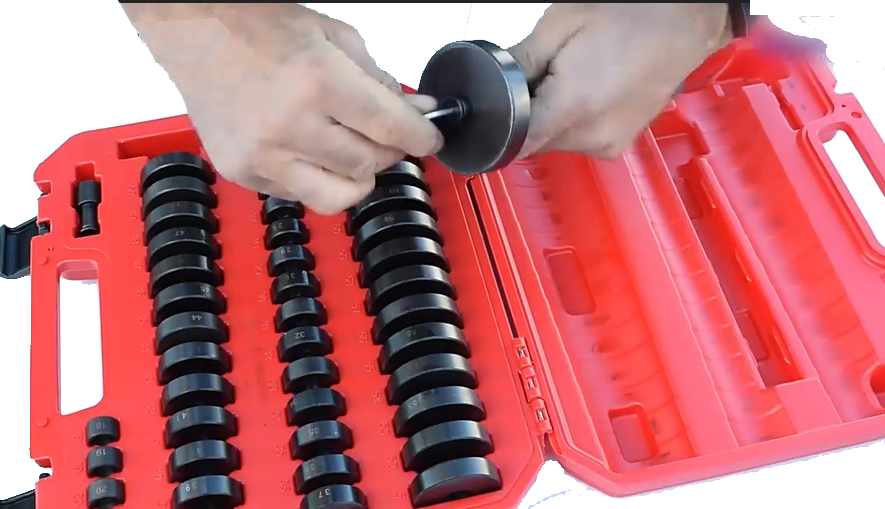 51pc Custom Bushing Bearing Seal Driver Push Press Disc Tool Set 18-65mm