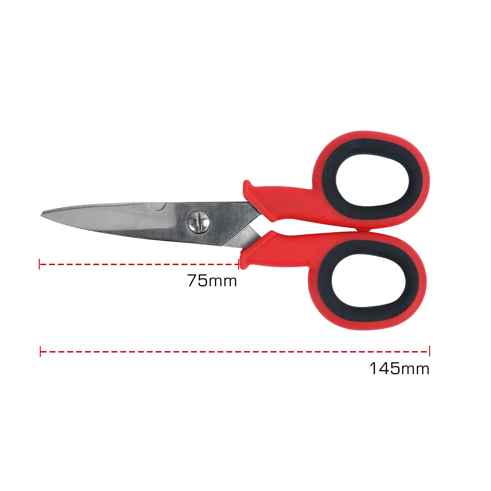145mm Multifunctional Stainless Steel Fiber Optic Hand Tool Electrical Scissors wire cutter