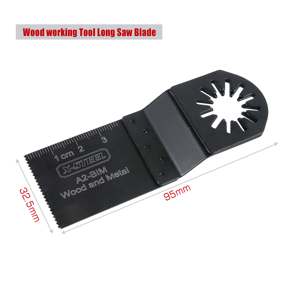 Bi Metal Wood and Metal Oscillating Multi Wood working Tool Long Machine Saw Blade 95x32.5mm