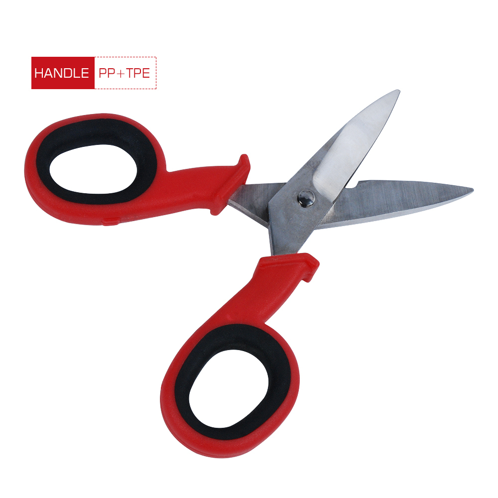 145mm Multifunctional Stainless Steel Fiber Optic Hand Tool Electrical Scissors wire cutter