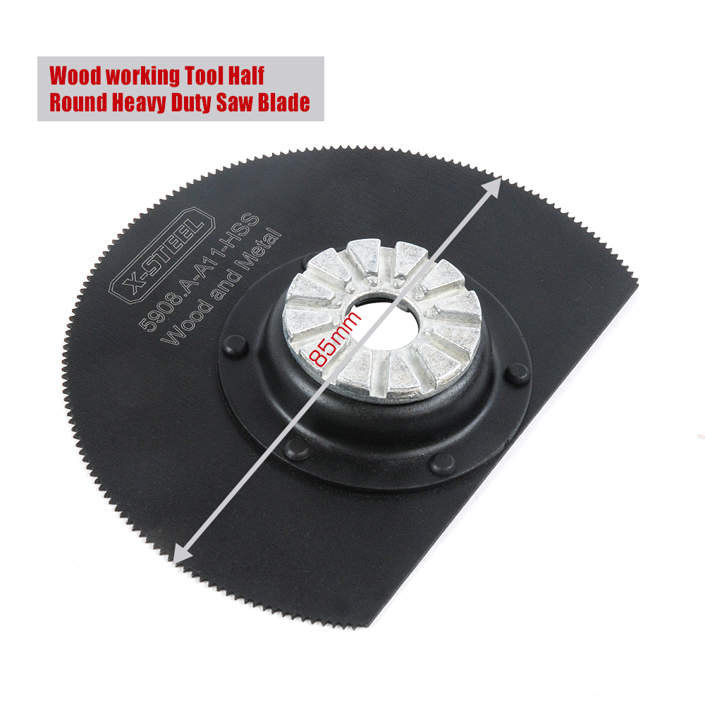 HSS Wood and Metal Oscillating Multi Wood working Tool Half Round Heavy Duty Machine Saw Blade Dia. 85mm