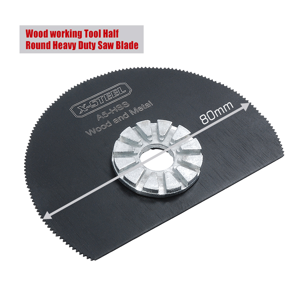 80mm Dia HSS Bi-Metal Wood & Metal Oscillating Multi Wood working Tool Half Round Heavy Duty Machine Saw Blade
