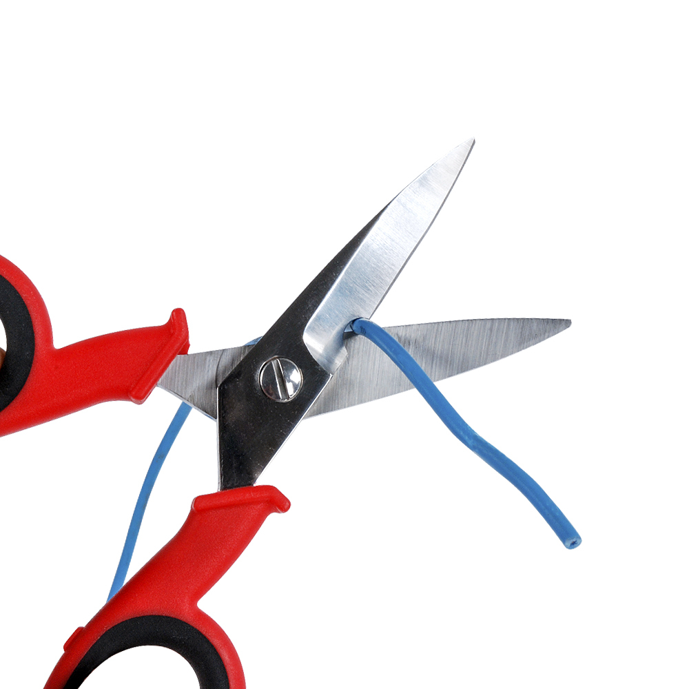 145mm Multifunctional Stainless Steel Fiber Optic Hand Tool Electrical Scissors wire cutter